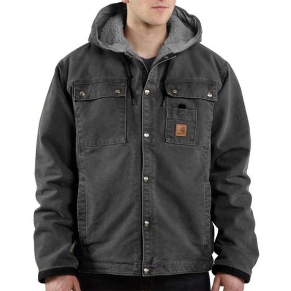 Carhartt Other - Carhartt Men's Sherpa Sandstone Hooded Jacket J284